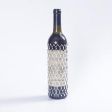 Red de manga protectora de malla de plástico para botella de vino